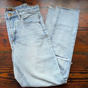 Leith Distressed Light Wash High Rise Skinny Jeans – Size 26